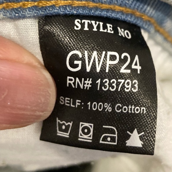 POL Wide Leg Light Blue Patchwork Jean “The Nantucket 2” Size S - Picture 7 of 10